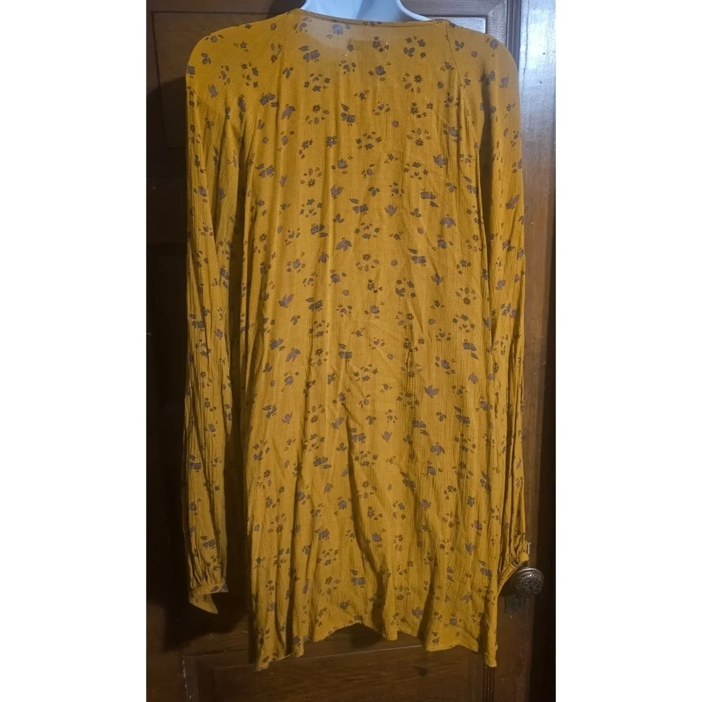 Sonoma Ditsy Floral Long Sleeve Peasant Top
